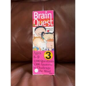 Brain Quest Grade 3 Revised 3rd Edition Ages 8-9 1000 Questions Educational Deck